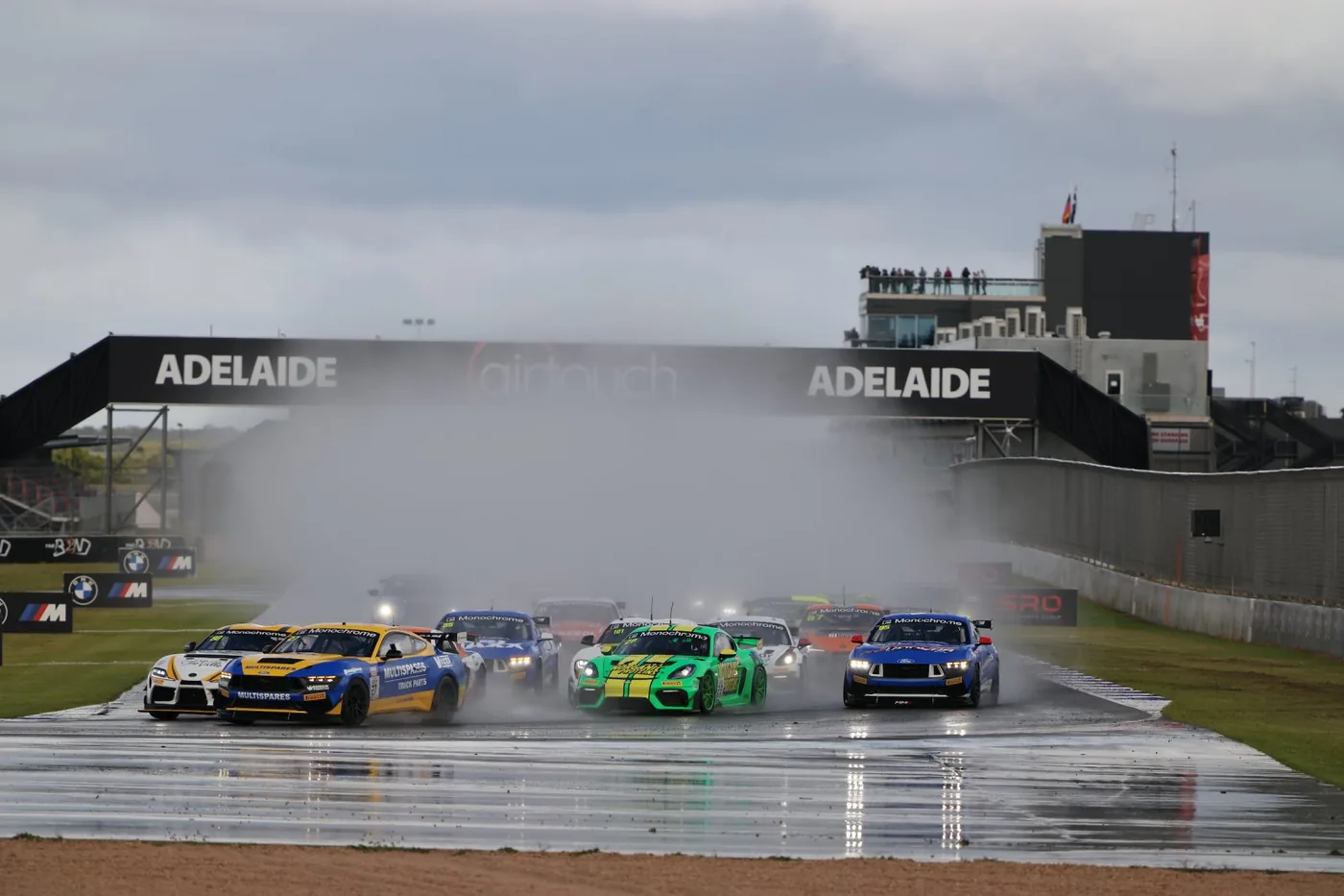 Blake Dowdall qualifying at The Bend in wet conditions