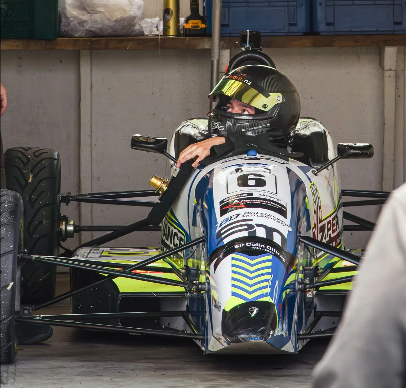 Blake Dowdall racing his #6 Formula Ford at Manfeild