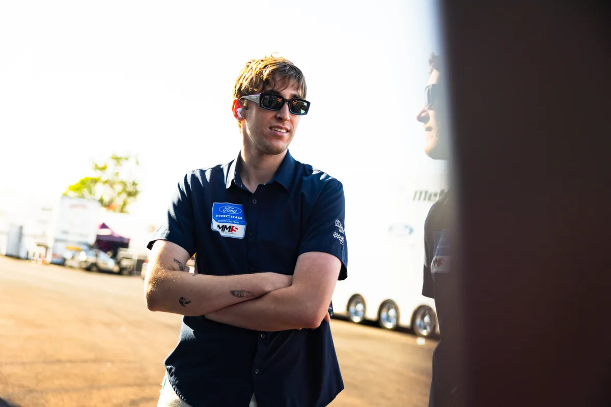 Blake Dowdall in the paddock at Hidden Valley ahead of Round 4