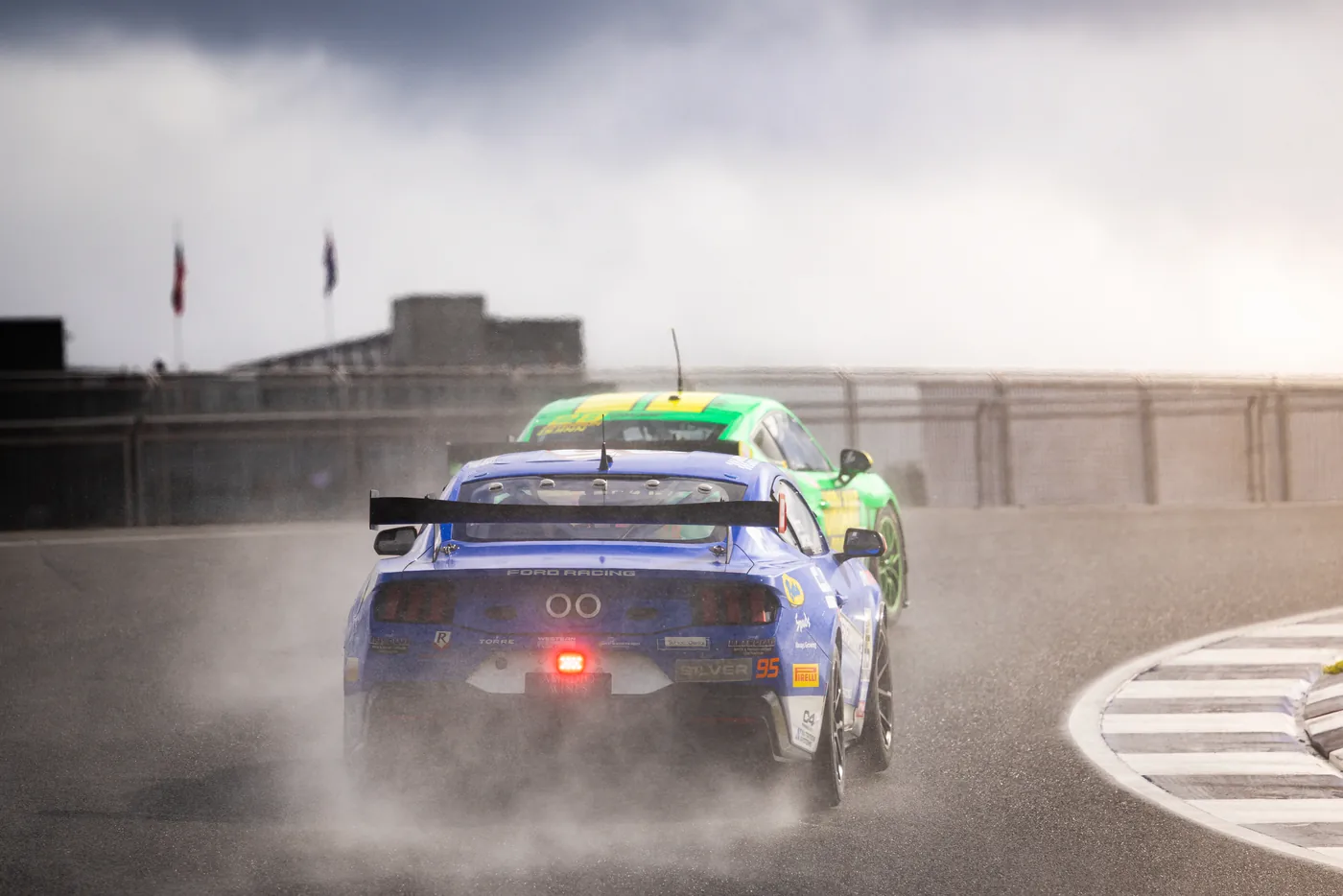 The #95 Ford Mustang GT4 at The Bend