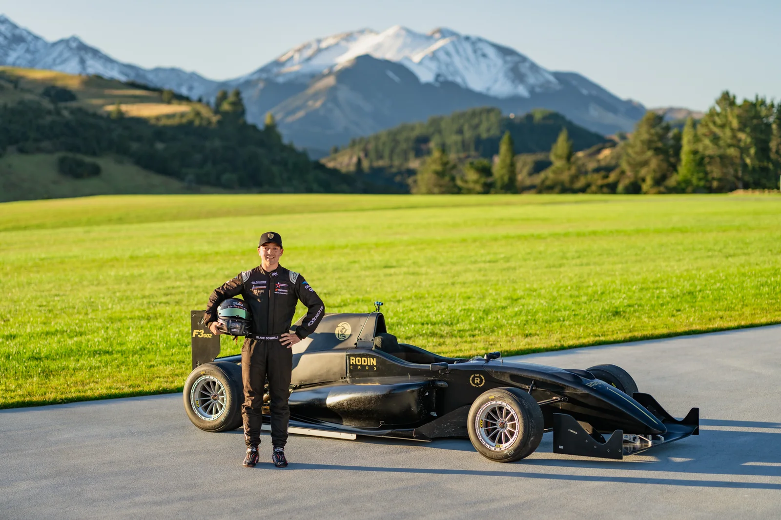 Blake Dowdall testing a single-seater on the Rodin Cars Programme