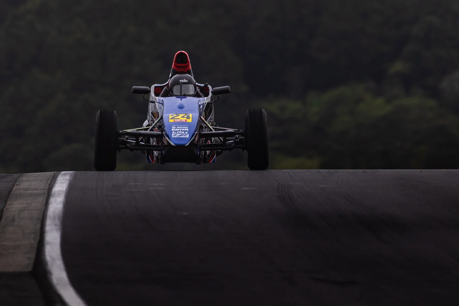 Blake Dowdall racing his #24 Formula First car at Hampton Downs.