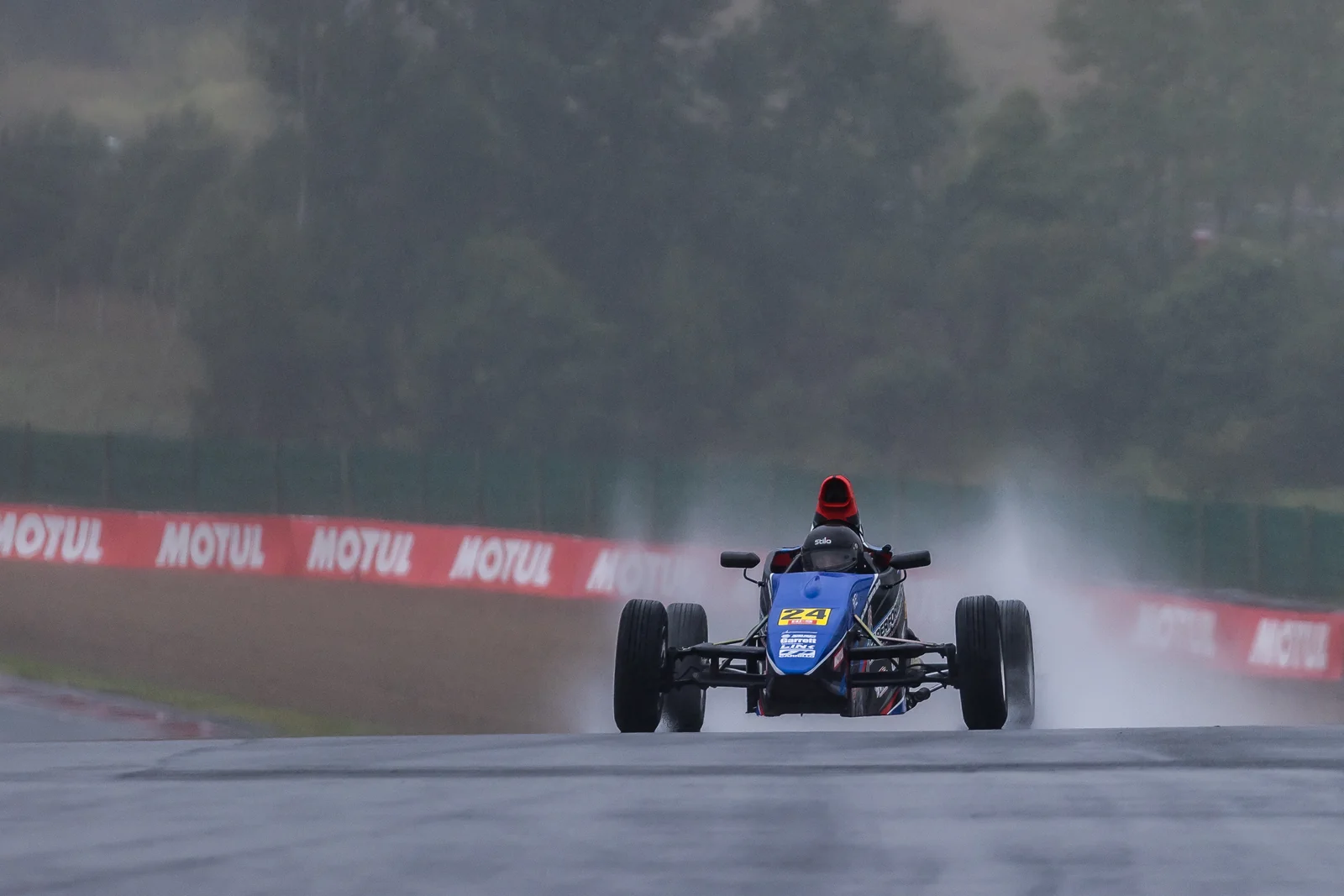 Blake Dowdall racing his #24 Formula First car at Hampton Downs.