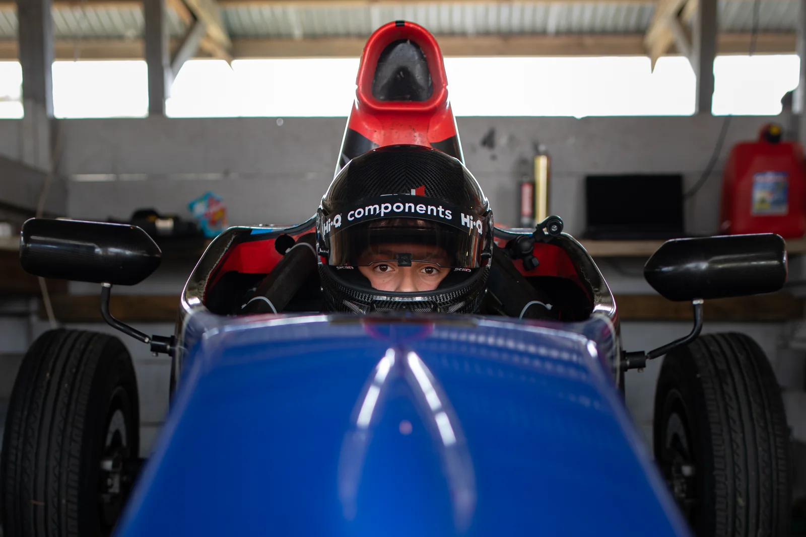 Blake Dowdall at the wheel of his #24 Formula First car at Manfeild.