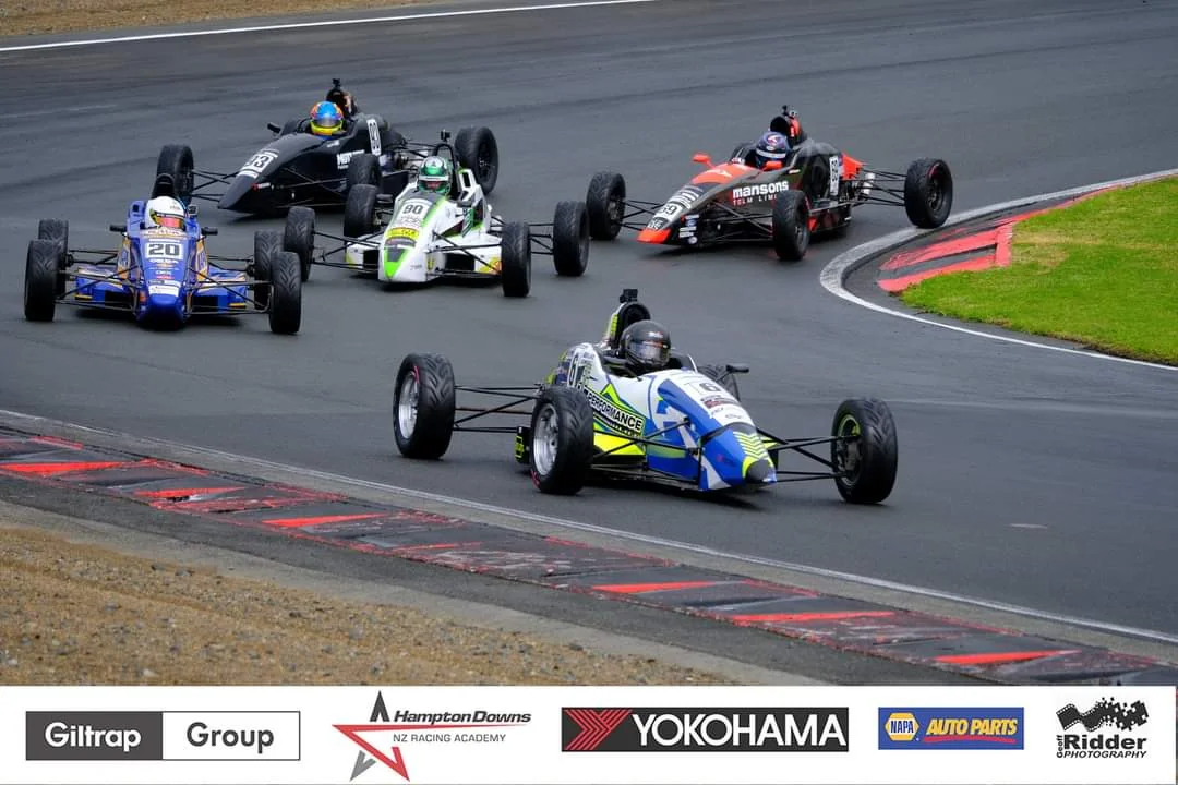 Blake Dowdall racing his #6 Formula Ford at Hampton Downs.