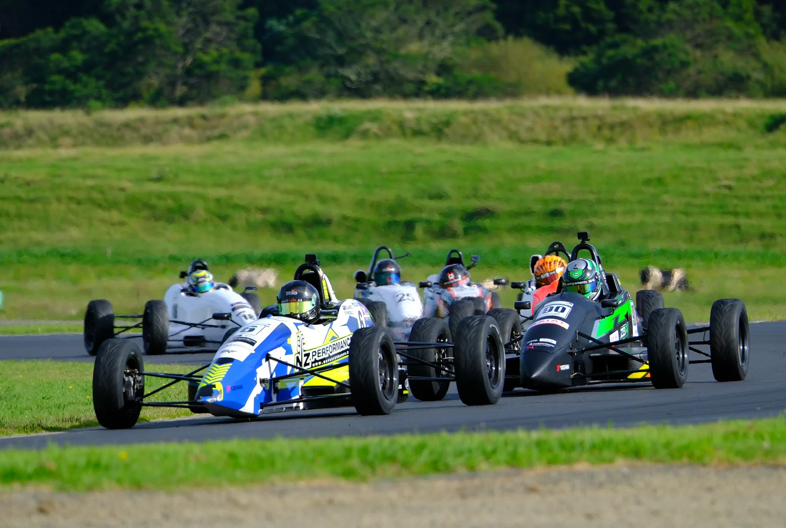 Blake Dowdall racing his #6 Formula Ford at Hampton Downs for the New Zealand Grand Prix meeting.