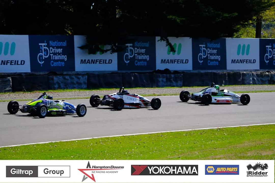 Blake Dowdall racing his #6 Formula Ford at Hampton Downs for the New Zealand Grand Prix meeting.