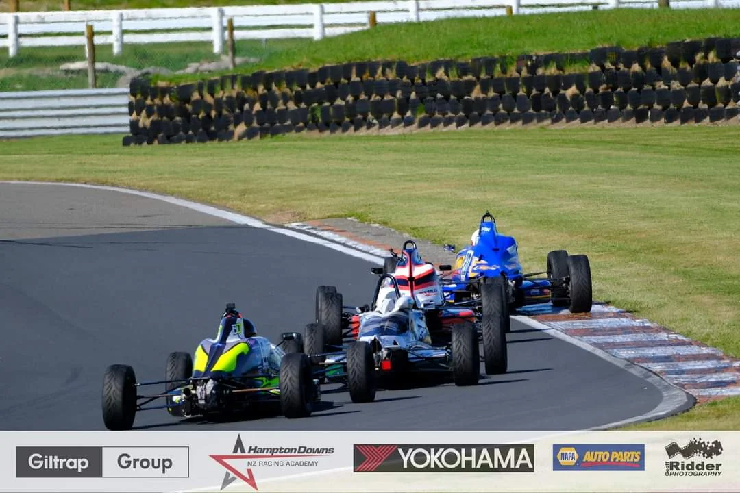 Blake Dowdall threads his #6 Formula Ford through a corner during the 2023-24 North Island Formula Ford Championship.