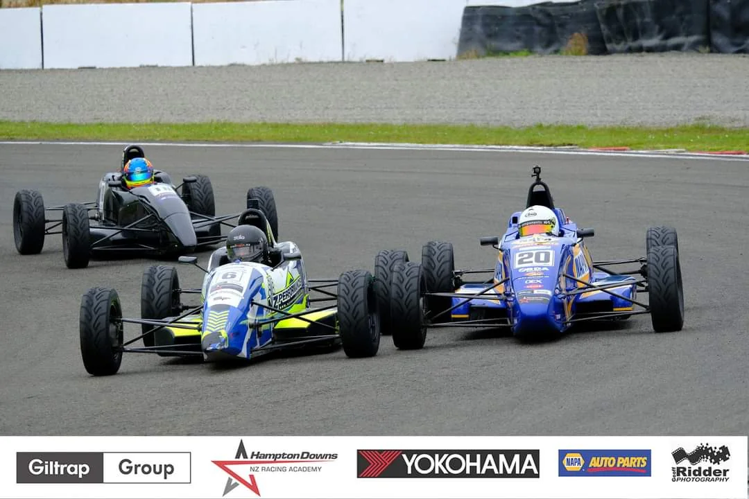Blake Dowdall threads his #6 Formula Ford through a corner during the 2023-24 North Island Formula Ford Championship.