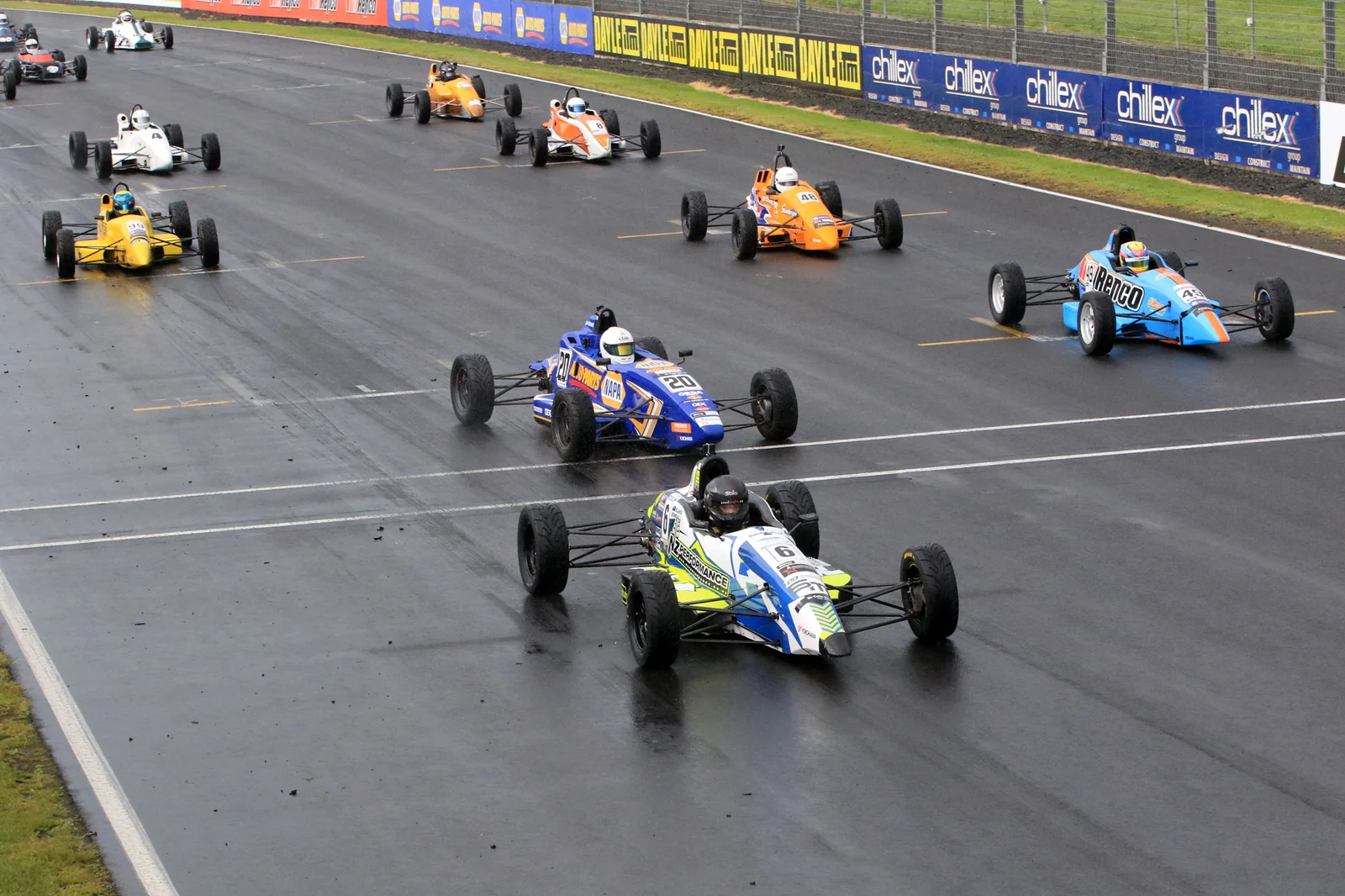 Blake Dowdall racing his #6 Formula Ford at Hampton Downs.