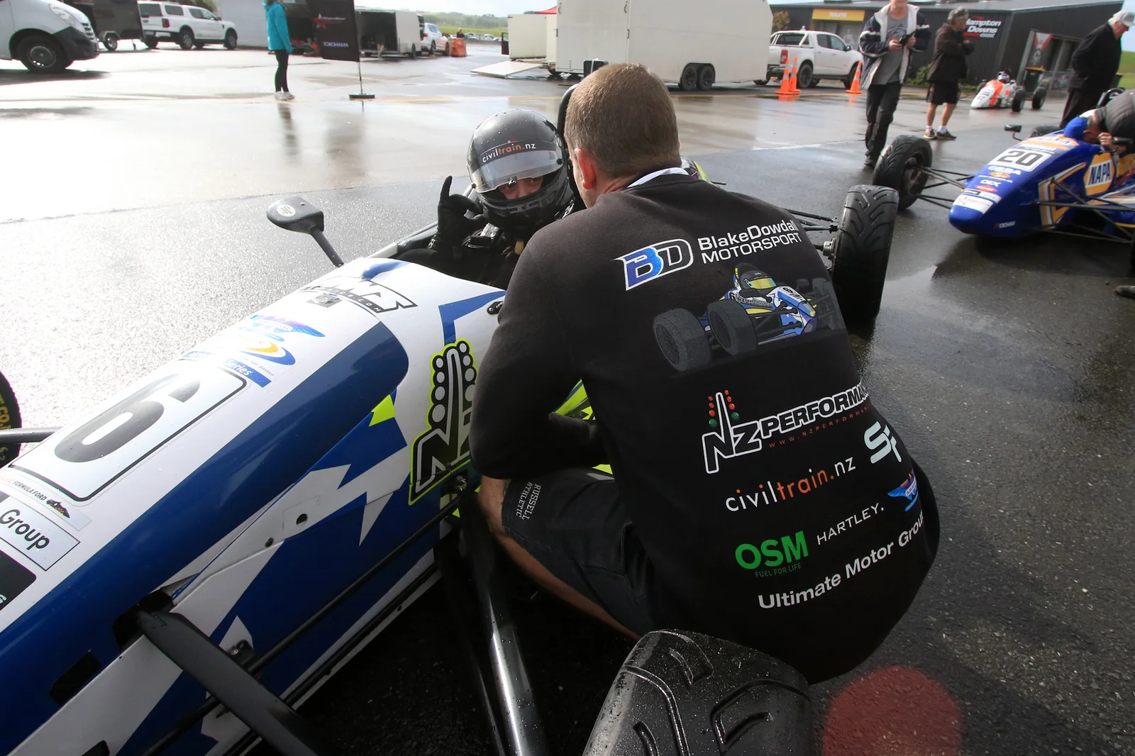 Blake Dowdall racing his #6 Formula Ford at Hampton Downs.
