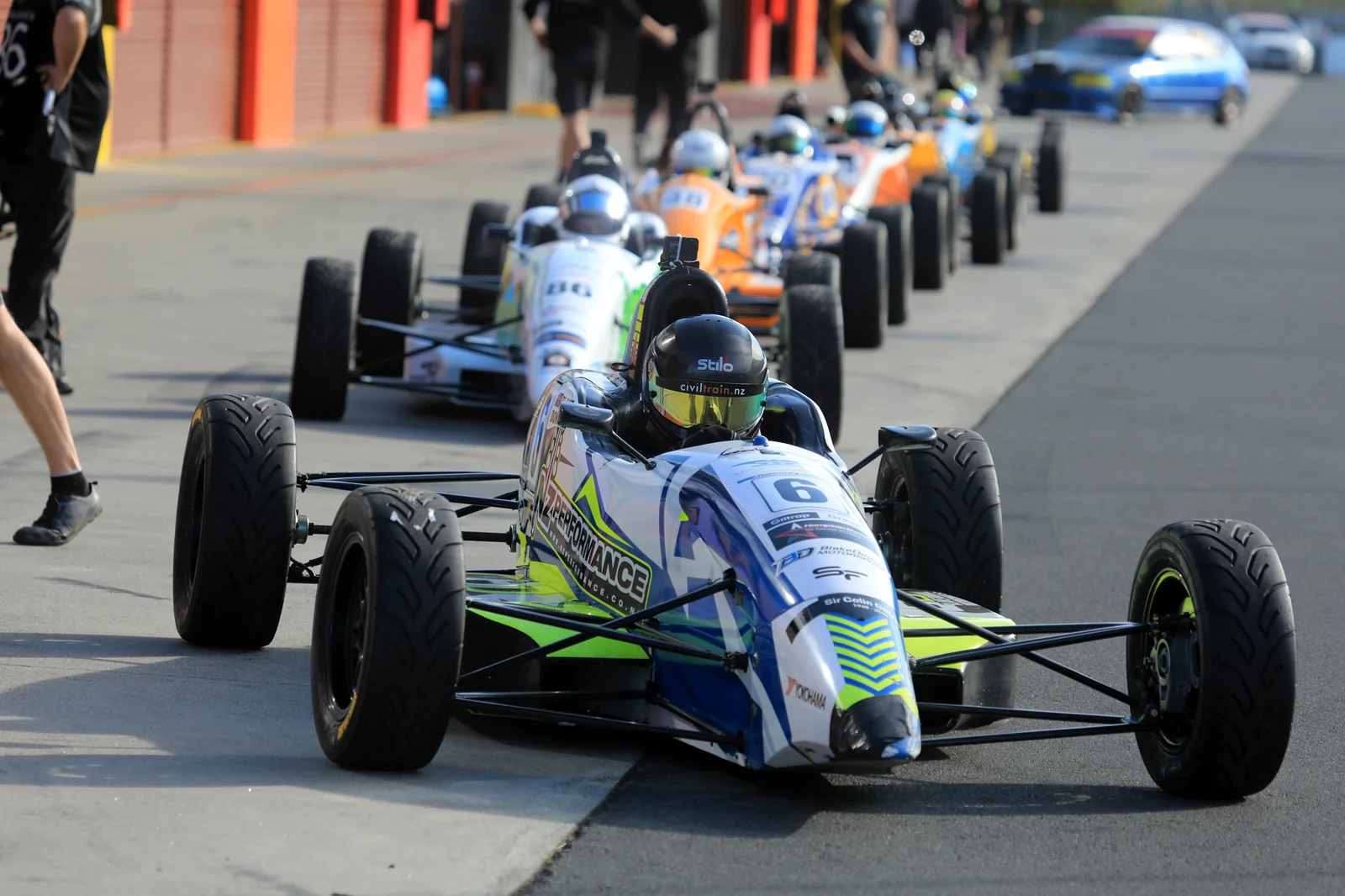 Blake Dowdall racing his #6 Formula Ford at Hampton Downs.