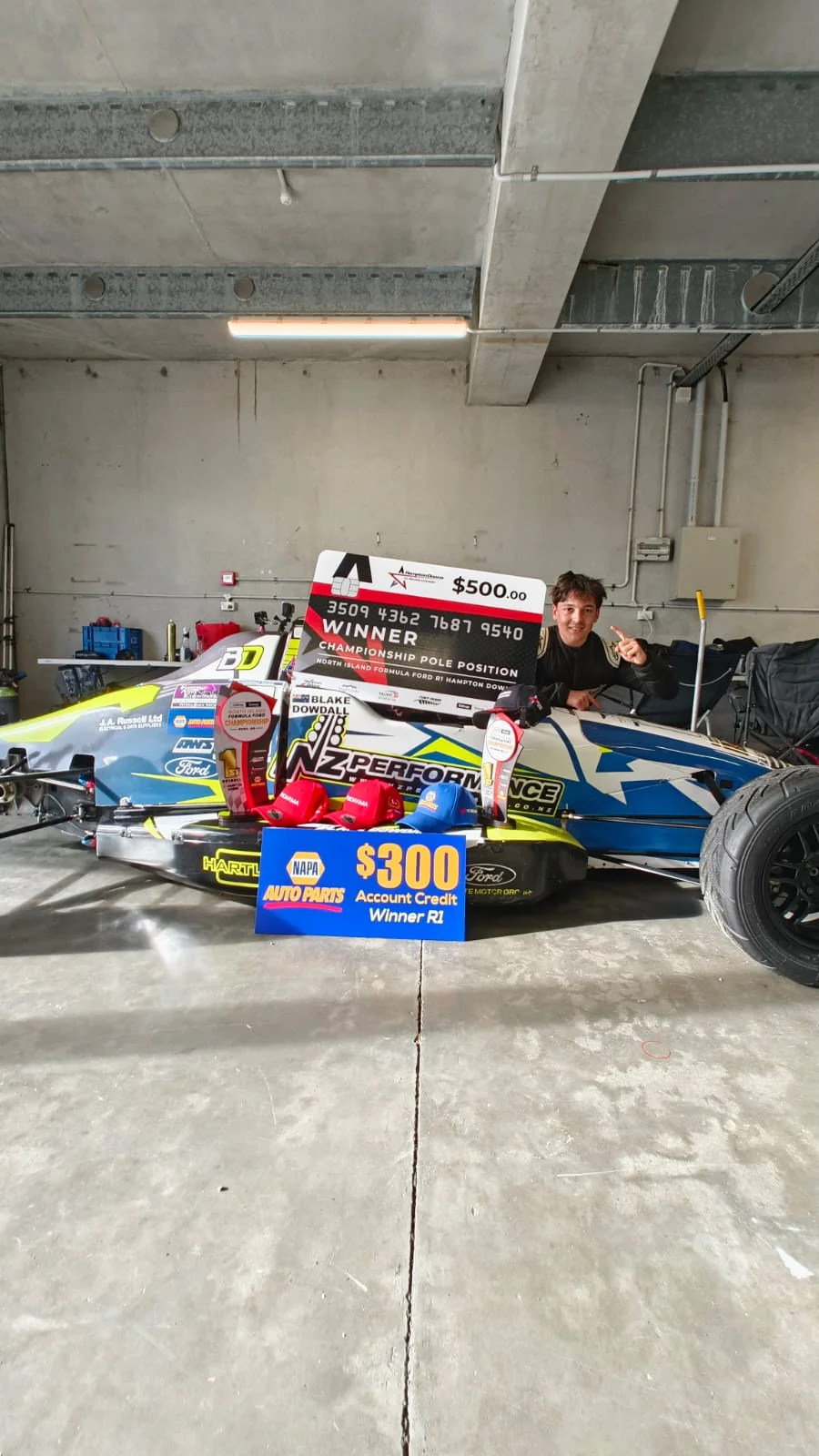 Blake Dowdall racing his #6 Formula Ford at Hampton Downs.