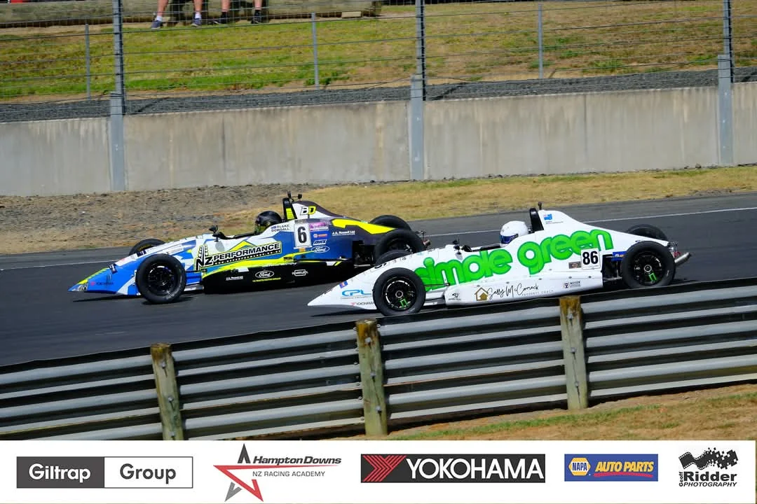 Blake Dowdall racing his #6 Formula Ford at Hampton Downs.