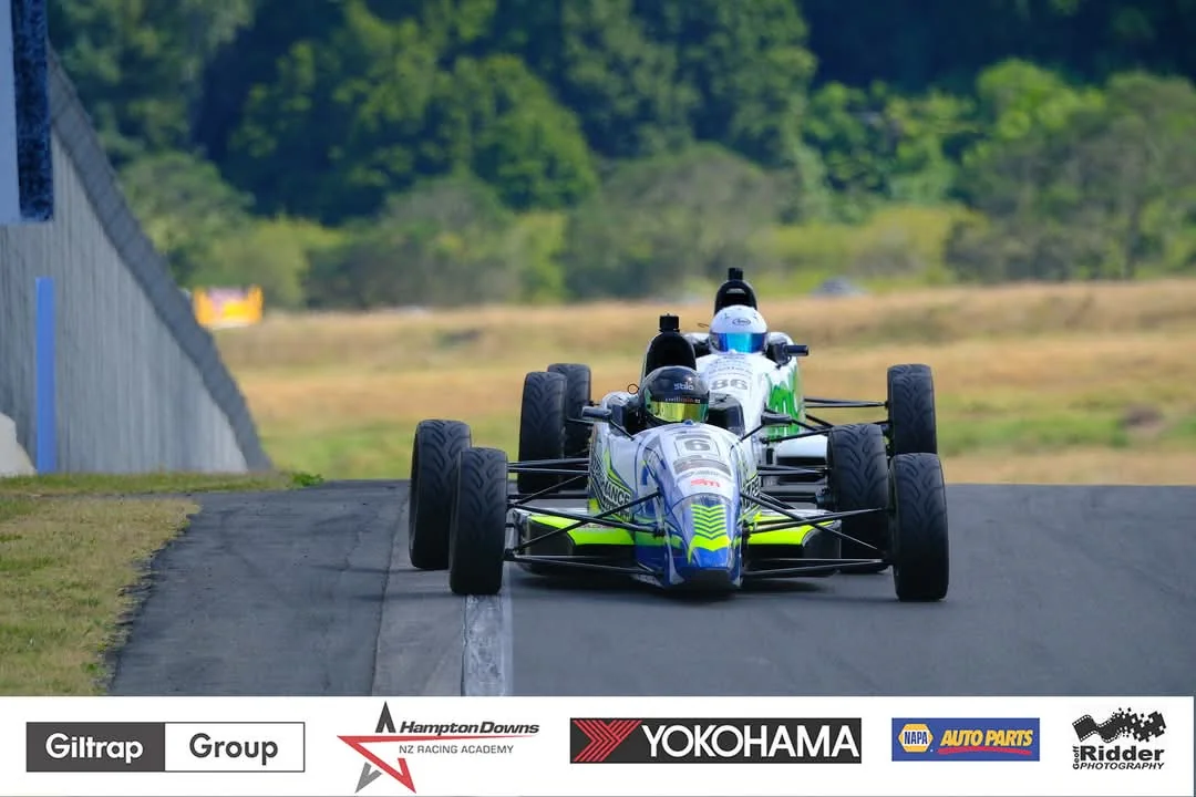Blake Dowdall racing his #6 Formula Ford at Hampton Downs.