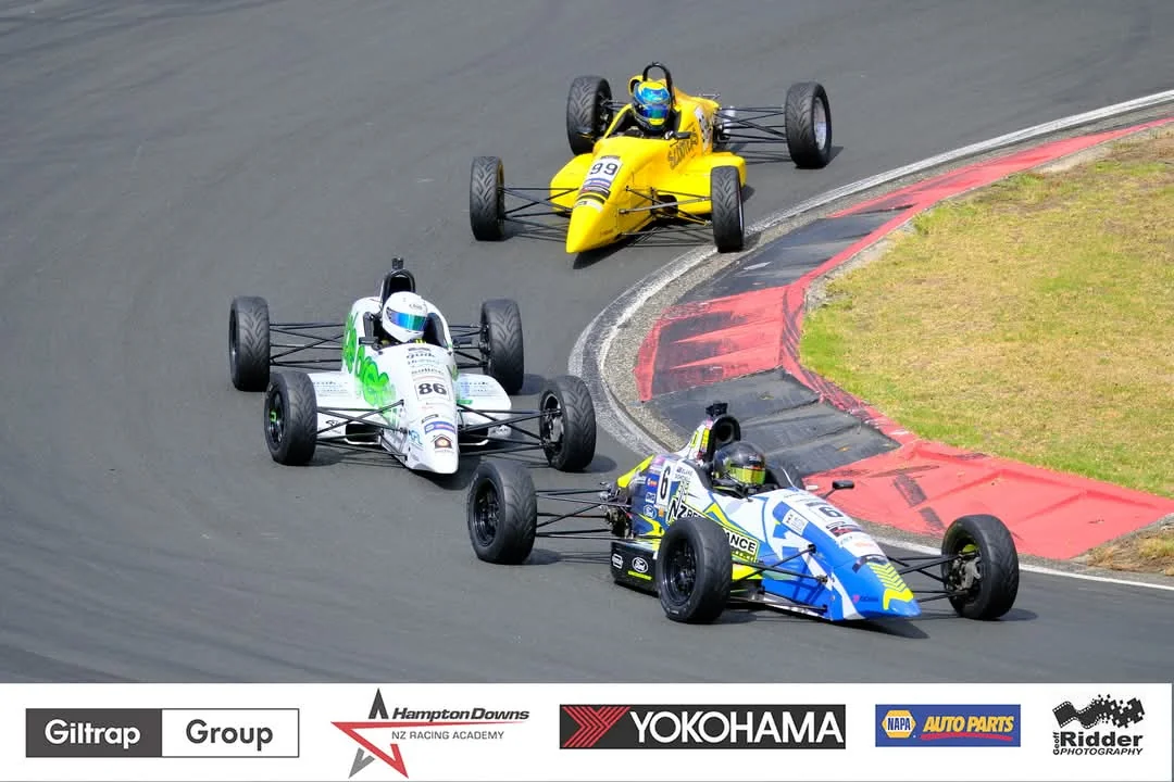Blake Dowdall threads his #6 Formula Ford through a corner at Hampton Downs.