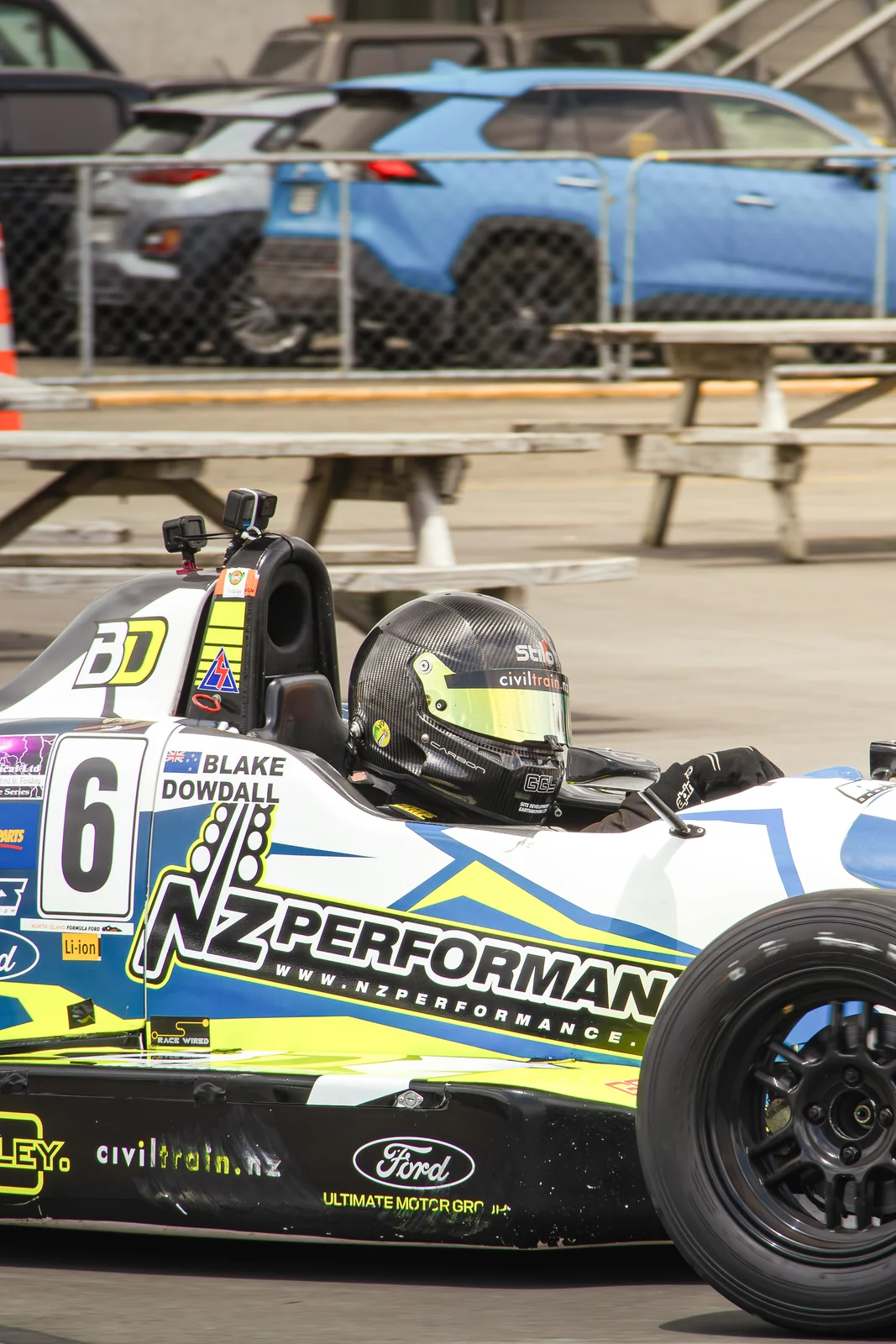 Blake Dowdall racing his #6 Formula Ford at Manfeild.