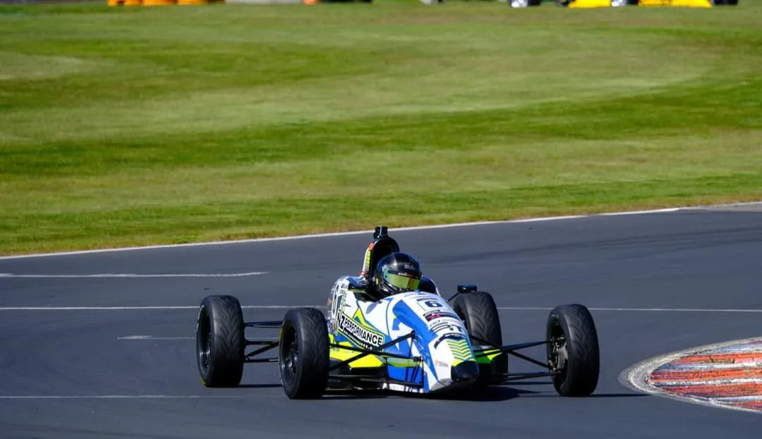 Blake Dowdall racing his #6 Formula Ford at Taupo.