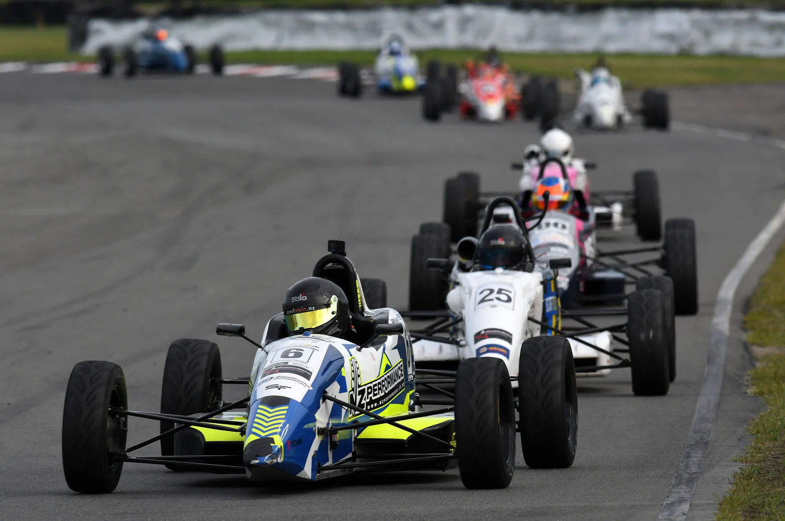 Blake Dowdall racing his #6 Formula Ford at Ruapuna.