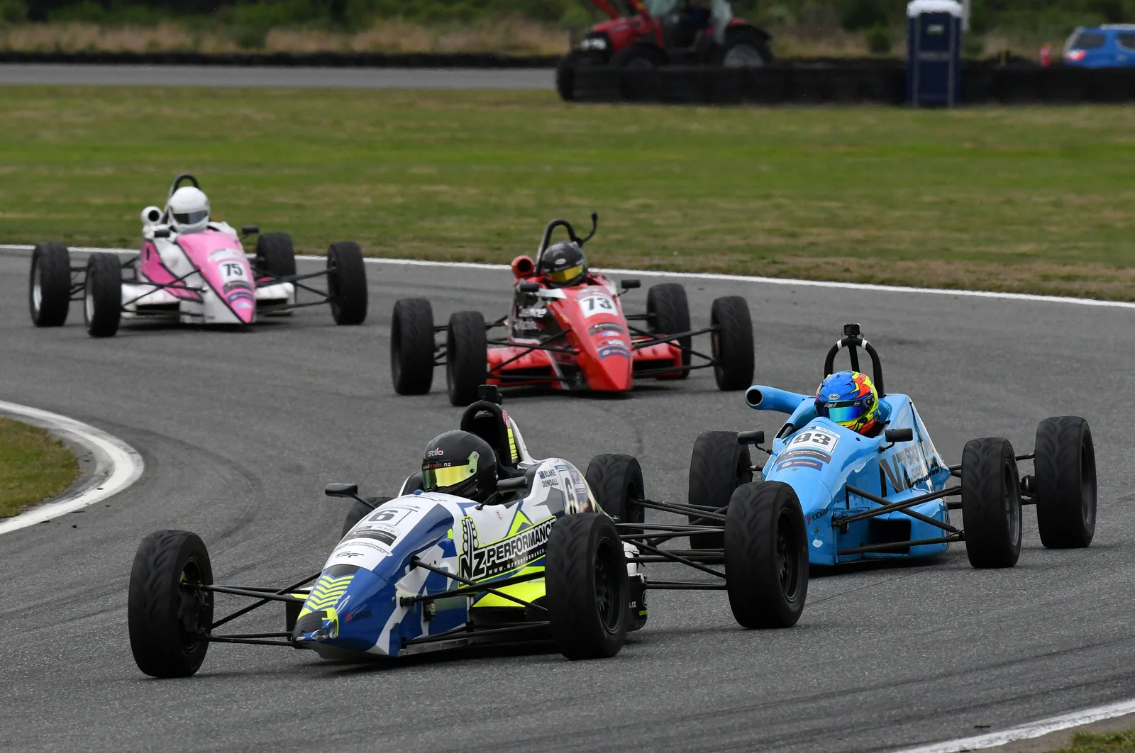 Blake Dowdall racing his #6 Formula Ford at Teretonga Park.