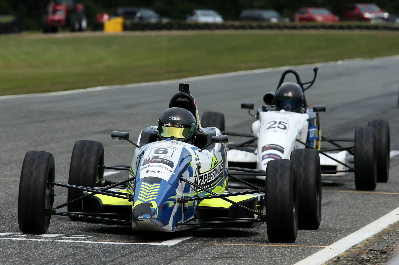 Blake Dowdall racing his #6 Formula Ford at Teretonga Park.