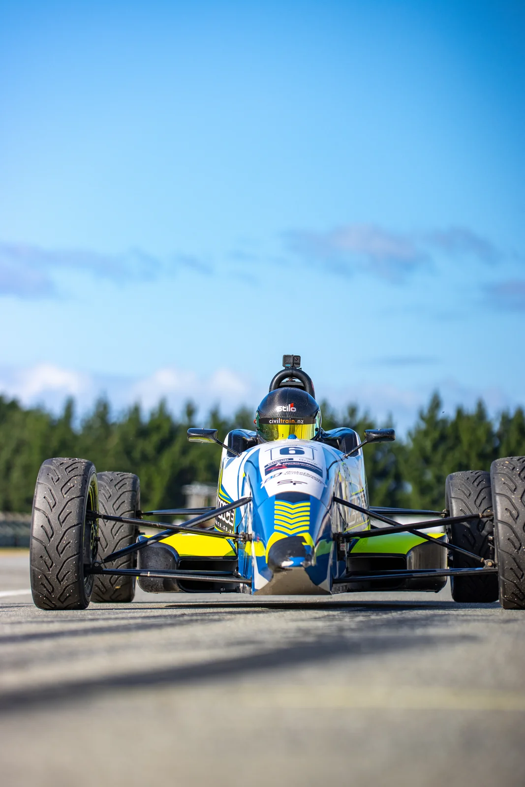 Blake Dowdall's #6 Formula Ford at Teretonga Park.