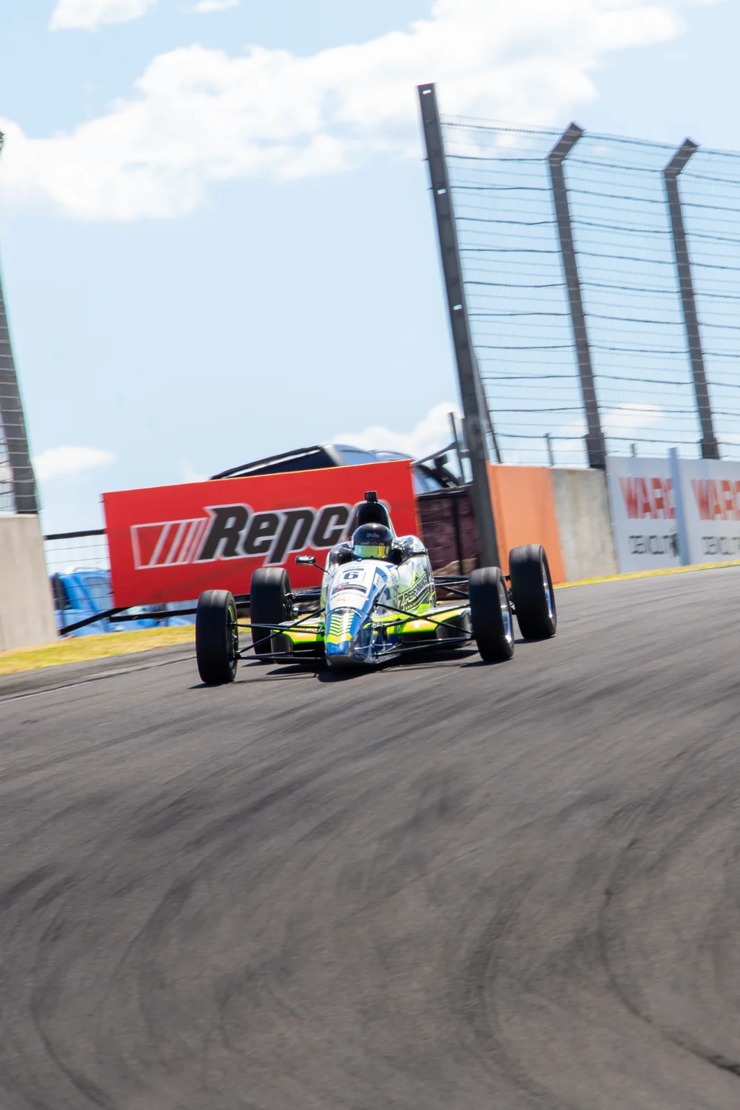 Blake Dowdall racing his #6 Formula Ford at Hampton Downs.