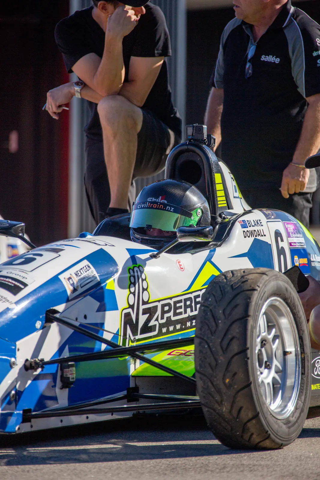 Blake Dowdall at the wheel of his #6 Formula Ford at Hampton Downs.