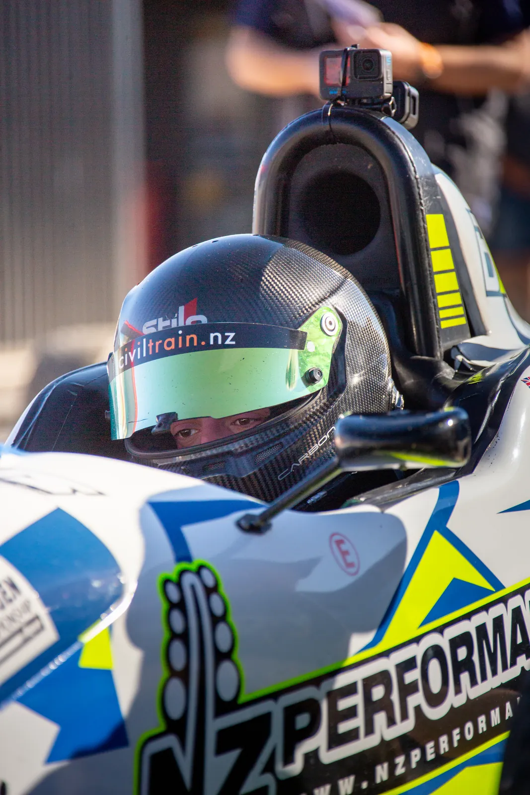 Blake Dowdall at the wheel of his #6 Formula Ford at Hampton Downs.