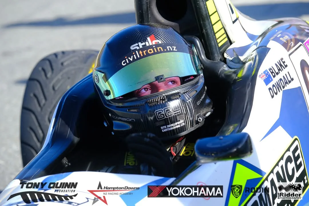 Blake Dowdall at the wheel of his #6 Formula Ford at Highlands Motorsport Park.