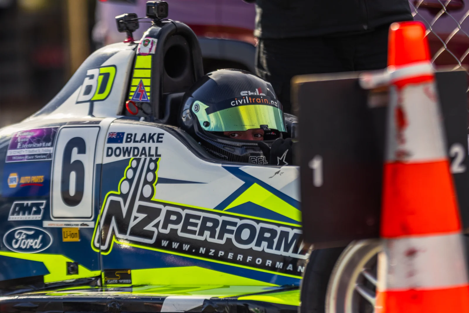 Blake Dowdall's #6 Formula Ford at Manfeild.
