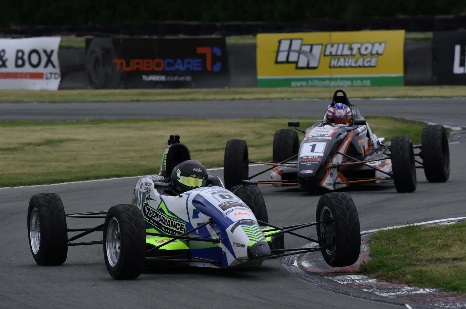 Blake Dowdall racing his #6 Formula Ford at Timaru.