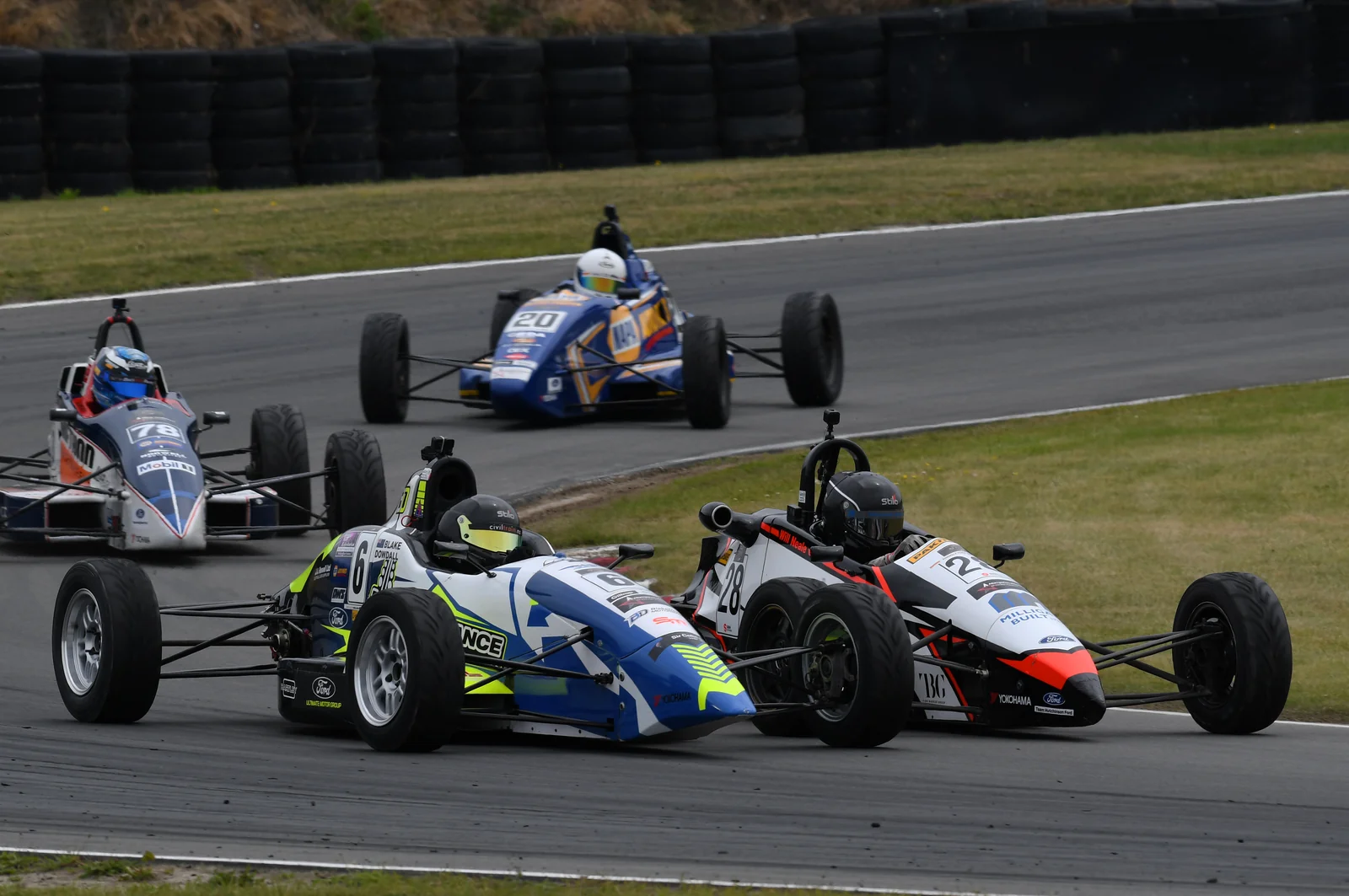 Blake Dowdall racing his #6 Formula Ford at Timaru.