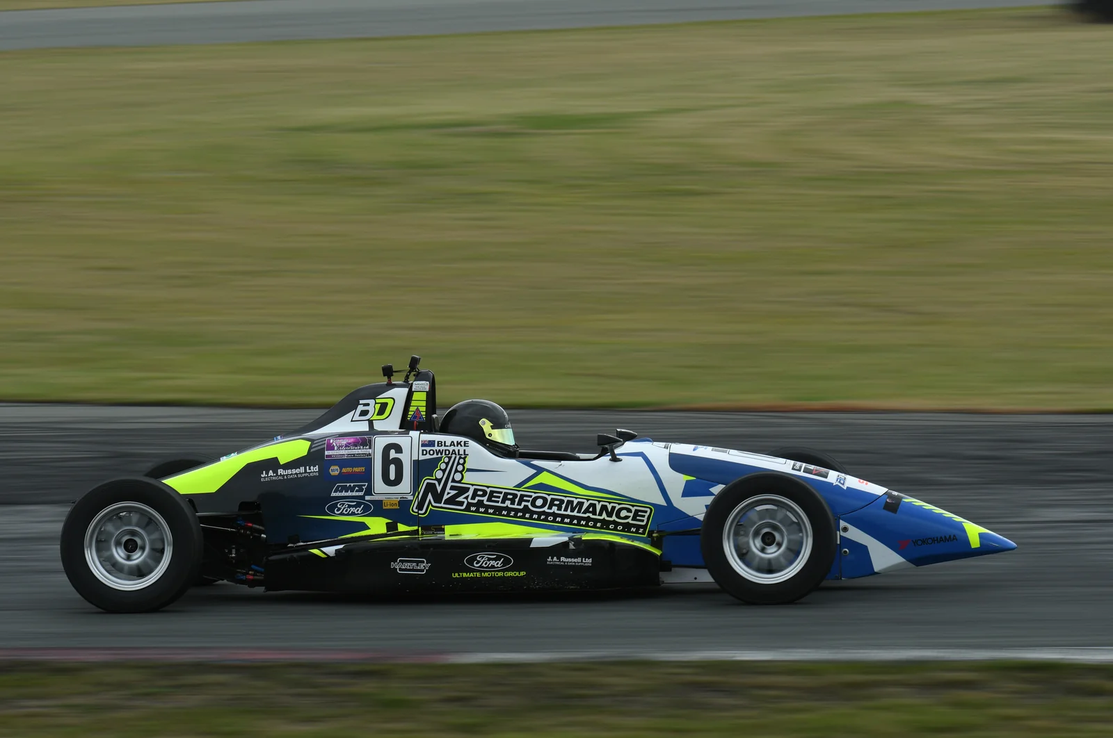 Blake Dowdall's #6 Formula Ford at Timaru.