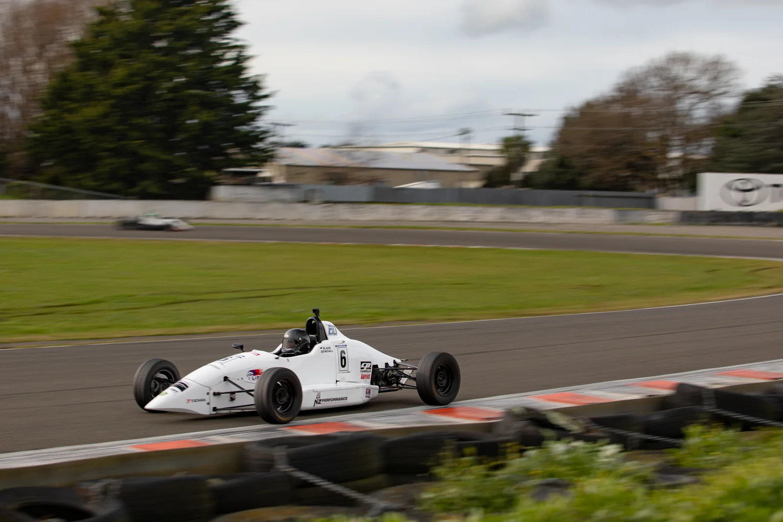 Blake Dowdall racing his #6 Formula Ford at Manfeild.