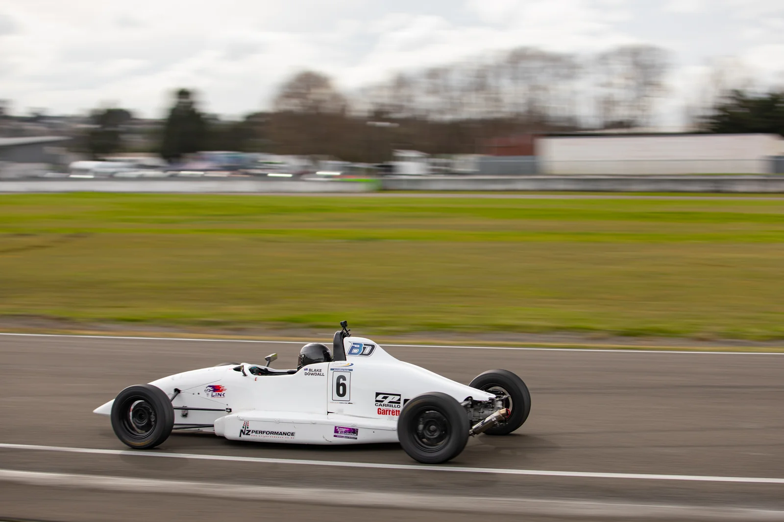 Blake Dowdall racing his #6 Formula Ford at Manfeild.