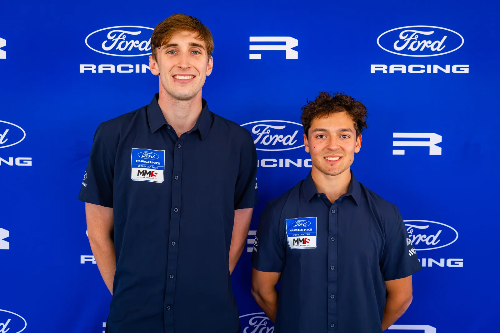 Blake Dowdall at the Ford display during the Bathurst 12 Hour season launch