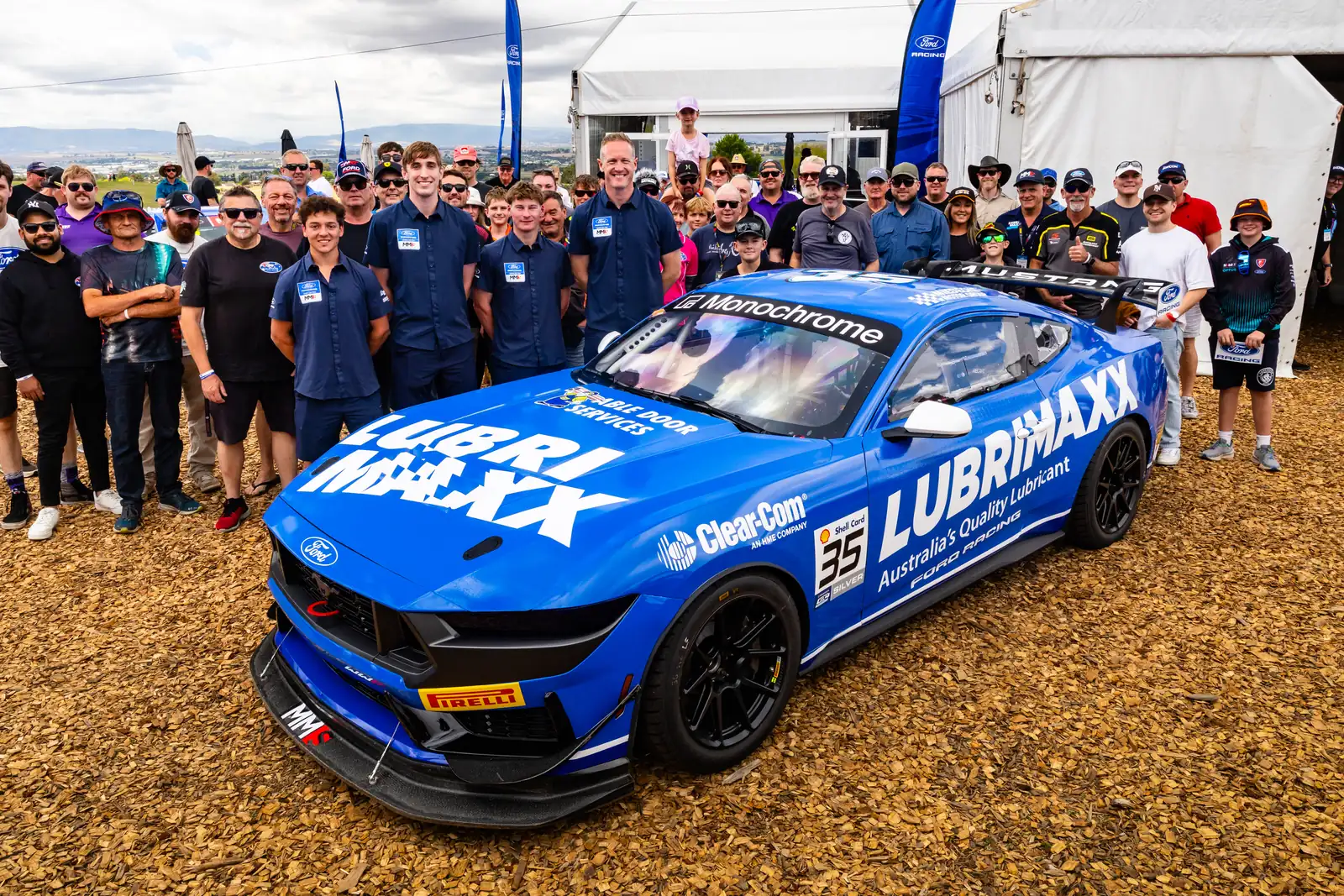 Blake Dowdall with the Miedecke Motorsport team at the Bathurst 12 Hour