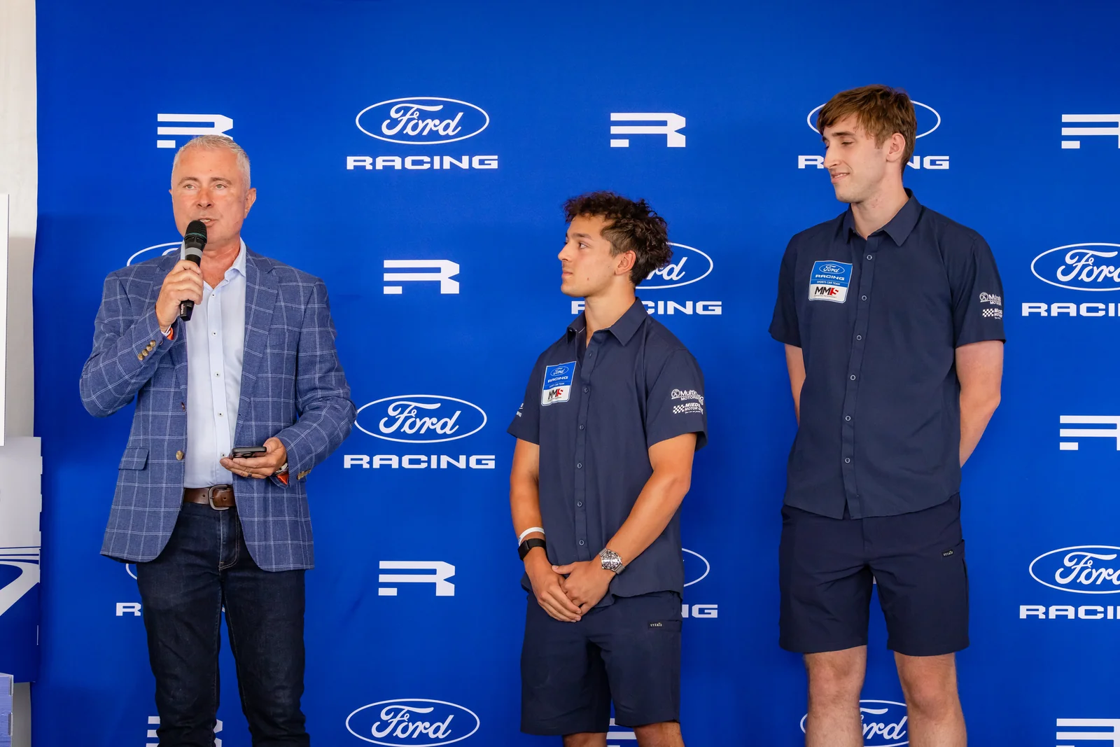 Blake Dowdall on stage at the 2026 GT4 Australia season launch
