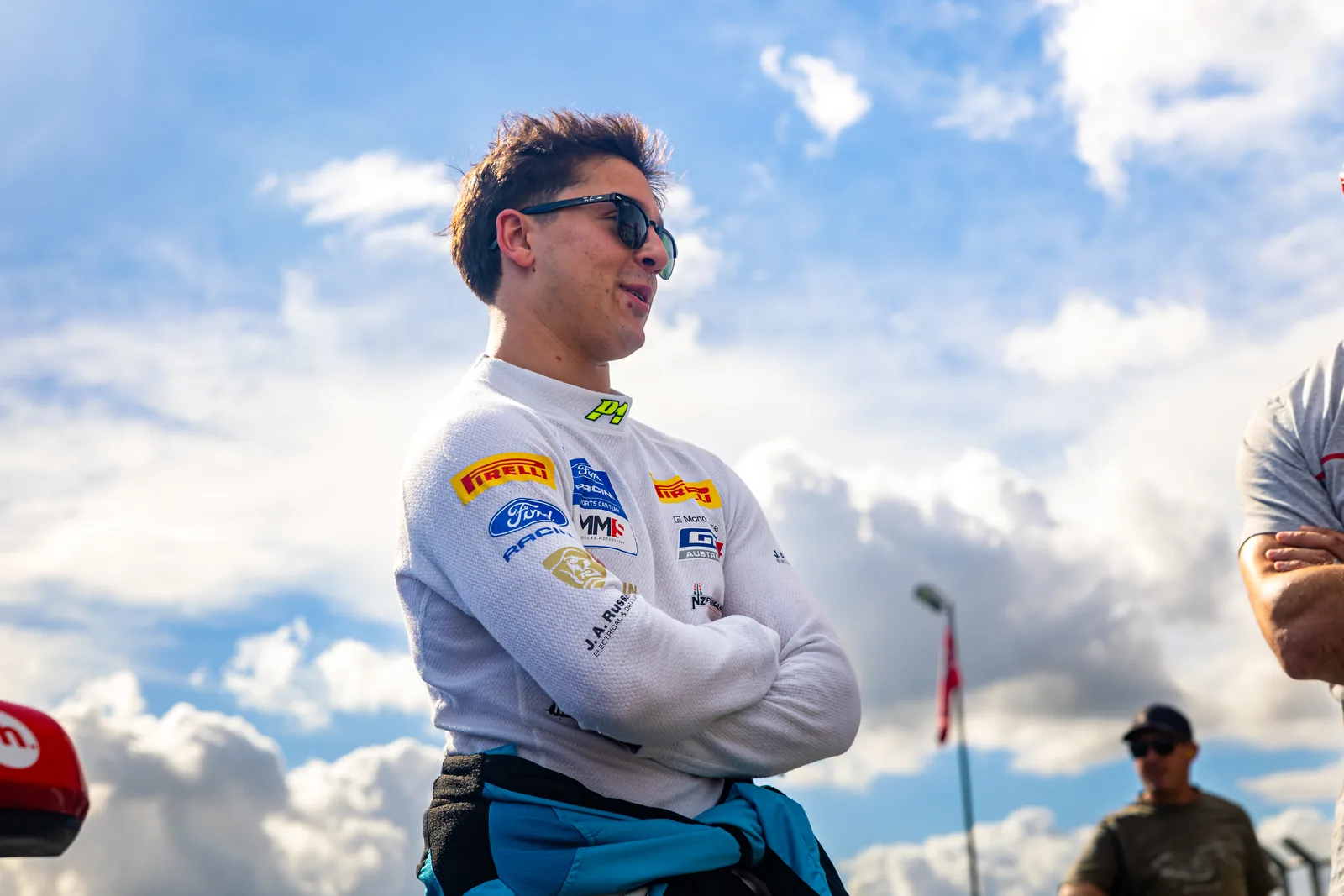 Blake Dowdall on the grid at Queensland Raceway before Race 2