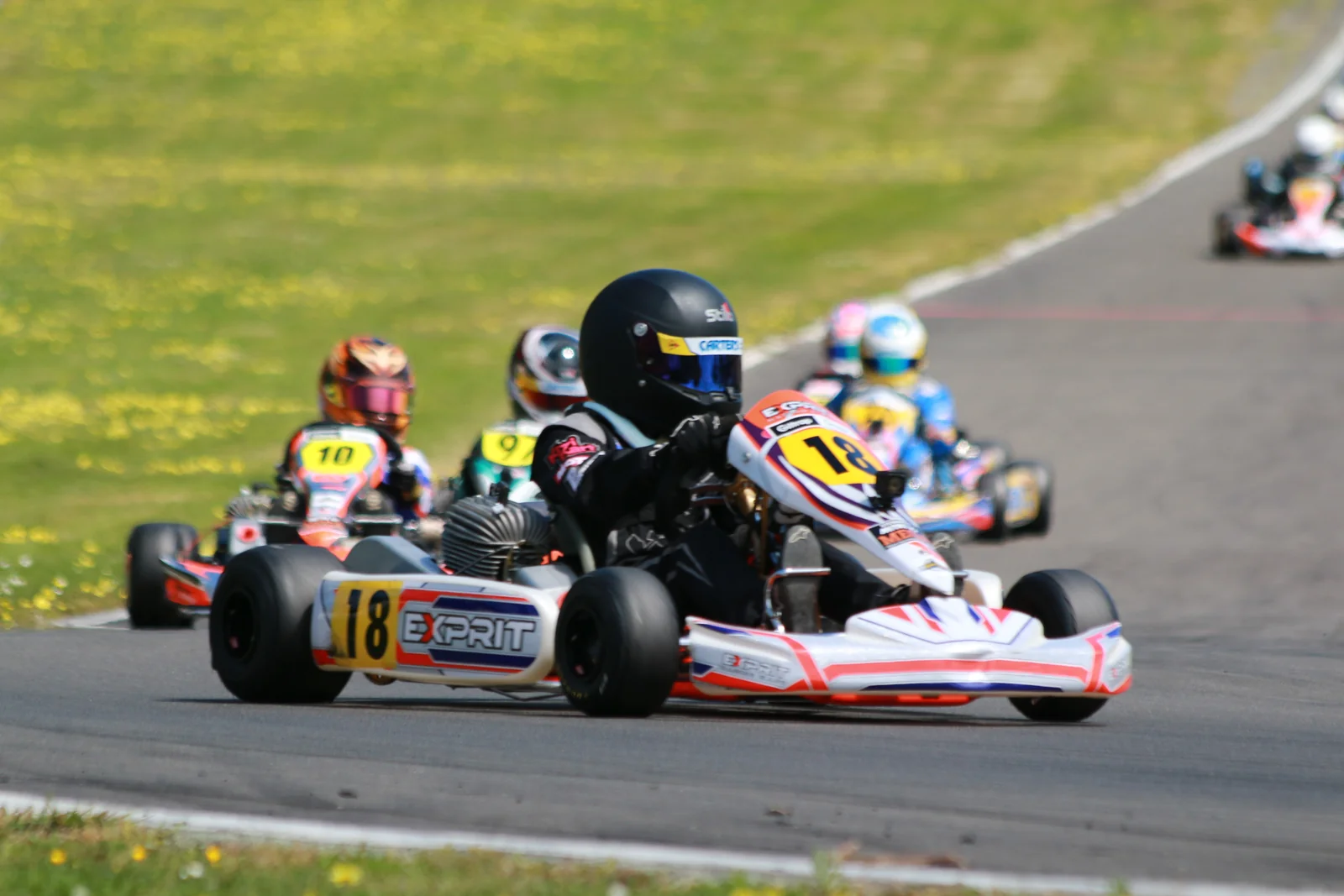 A young Blake Dowdall racing in the Mini ROK karting class